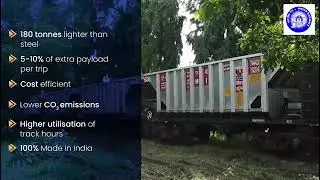 WCR l India&rsquo;s first Aluminium rake introduced in the fleet to strengthen freight transportation.