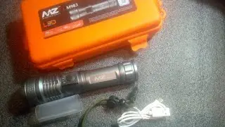 Mz m983 zoom torch light unboxing video // night test