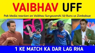 Tanvir ahmed Crying on Vaibhav 52 vs Zimbabwe U19 | Pak Media on Vaibhav Batting