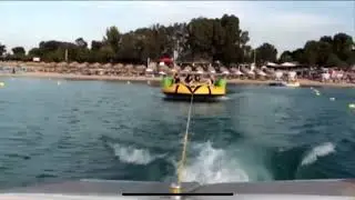 UFO 🛸 inflable acu&aacute;tico remolcable