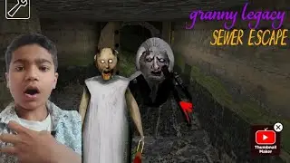 Granny Lexi sewer escape granny with spider Angelina in shotgun