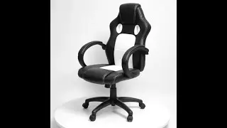 Geniqua White Office Gaming Chair Ergonomic Executive Computer Chair Swivel
