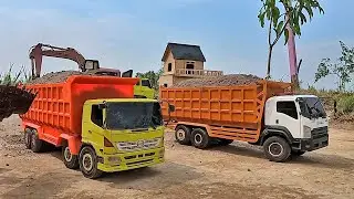 Woow Truck Hino 500 Trinton Muatan Berat Truk Fuso 220Ps Engkel Hampir Gagal Nanjak. Rc Truk Panjang