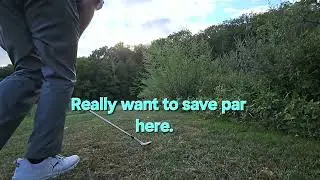 The Great Par Save during my 1st ever solo #golf round.  Putnam County Golf Course Hole 5 P3 8-31-25