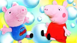 Peppa Pig Toys and the Washing Machine: Peppa Pig toy Videos for kids