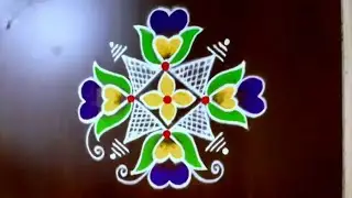 Thai poosam Special padi kolam & Cute colour rangoli design ♥️ mini muggu ♥️ Thiru Aarooran Kolangal