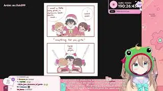 Neuro-Sama reviews a Christmas family fan art