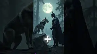 Wolf x Batman Hybrid 👀👀#trendingshorts #creationlab #aifusion