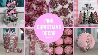 SHEIN PINK CHRISTMAS DECORATION HAUL! AFFORDABLE HOME DECOR FOR CHRISTMAS