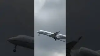 Takeoff of the Bombardier Global 6500 ✈ at L&eacute;on MBA International Airport in Gabon (Libreville) 🇬🇦