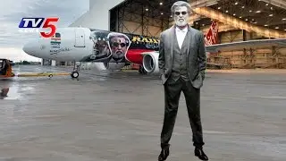 Kabali Posters on Air Asia Flight | Kabali-Special Plane for Fans | TV5 News