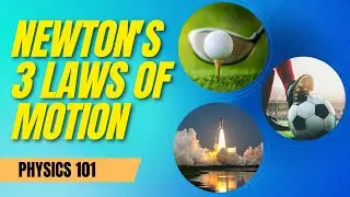 Newton's 3 Laws of motion [Inertia, Force, Mass, Acceleration, Action, & Opposite Reaction]