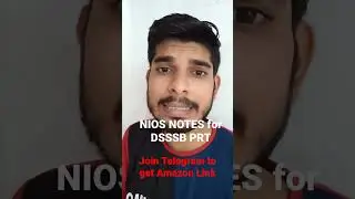 nios Notes for DSSSB PRT || NIOS Summary || DSSSB PRT nios book || #niosnotes #niossummary #dsssbprt