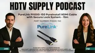 PureLink PI1000-150 PureInstall HDMI Cable with Secure Lock System - 15m