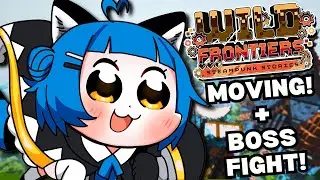 BOSS FIGHT + MOVING  TO A NEW BASE! (more stuff!!!) 🌱【MINECRAFT - WILD FRONTIERS】