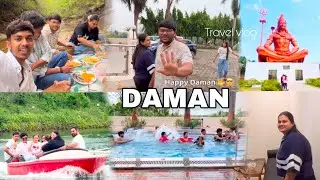 Bar vanjar water fall & Daman Travel vlog 🌊🏖️