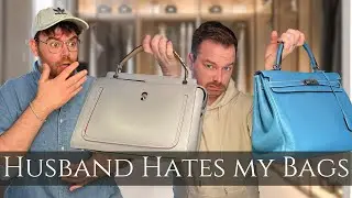 Husband Rates my Designer Bag Collection | Herm&egrave;s Kelly | Louis Vuitton Speedy | Fendi DotCom