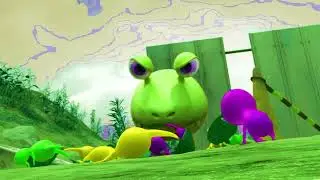 Pikmin catching/ring fall on land ride the Pikmin group crazy frog looking forward#inspired#preview 