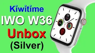 KIWITIME IWO W36 SmartWatch Silver Unbox-1.75 inch Screen/SPO2 Function/Two Buttons/IP68 Waterproof