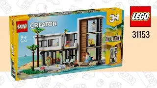 LEGO&reg; Creator 3in1 Modern House (31153)[939 pcs] City & Cabin | Speed Build @TopBrickBuilderLite