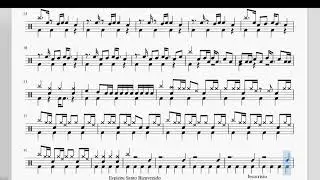 Partitura Batería Bienvenido Espíritu Santo