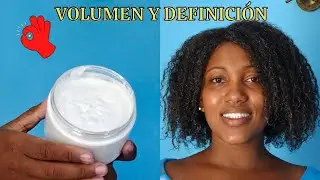 CREMA CASERA PARA  DEFINIR RIZOS Y CABELLO AFRO *crema de peinar casera