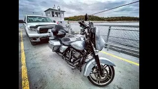 Riding a Motorcycle Across Peel Ferry