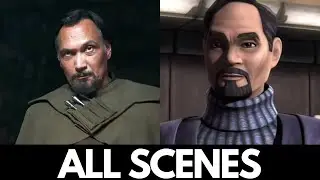 Bail Organa all scenes (2, Clone Wars, 3, TOTJ, Bad Batch, Kenobi, Rebels, Andor, Rogue One, 4)