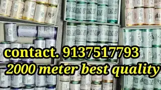 Wholesale wholesale 1200 colour  thread 2000 meter thread all over India best thread raj thread