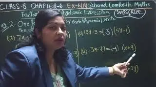 Ex- 6A Q.2 ch-6 Algebraic Expressions Class 8 SChand composite maths|By komal Gupta 