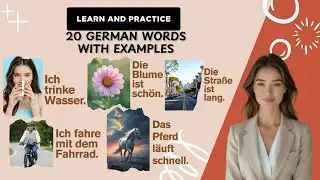 Learn 20 German Words with Sentences | German Vocabulary for Beginners | Fun Quiz & Podcast Style