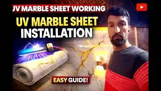✨ UV Marble Sheet Working 🏗️ | Final Finish Look 😍 | Premium Wall Design 💎