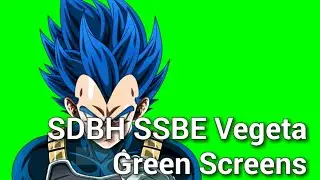 Vegeta Evolution Blue Green Screens