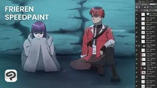 Frieren speedpaint |  scene redraw fern and stark