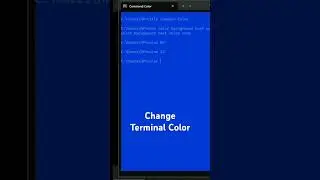 Change Terminal Color #shortsfeed  #shortsviral #shortvideo  #shorts  #shortvideos #tech  #software