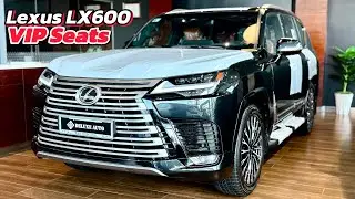 Look Around Lexus LX600 VIP Seats 2025 - Ultra Comfortable Business Class SUV | Black Color