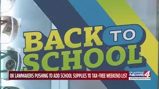 OK Lawmakers pushing to add school supplies to tax-free weekend list