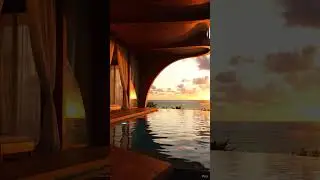 Wooden Waves Villa 🌊 #visualasmr #oddlysatisfying #viral #mountainview #zenvibes #asmr #minimalhome