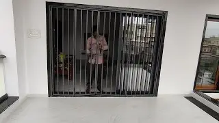 mild steel gate grill for balcony safety door sliding folding door
