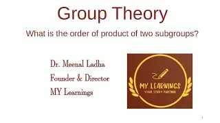 #124: What is the order of product of two subgroups?