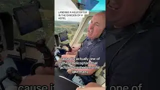 LANDING A HELICOPTER IN THE GARDEN OF HOTEL & STAYING THE NIGHT #Helicopter #flying | Dave Fishwick 