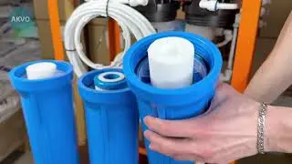 Розпаковка зворотнього осмосу AKVO RO 1200G Orange