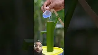 Handmade Bamboo Pump &ndash; Creative & Eco-Friendly #waterpump #pump #craft #bamboo #satisfying #wood