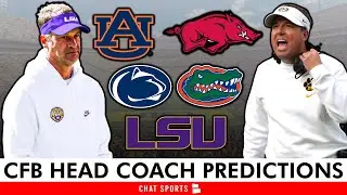 College Football Head Coach Predictions: Who Will LSU, Florida, Penn State, Auburn, & Arkansas Hire?