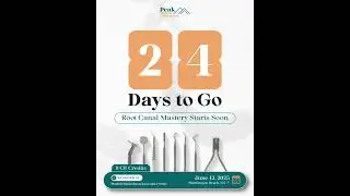 DENTIST? 24 days left to join our hands-on CE course on A to Z Root Canal Therapy