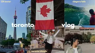 EXPLORE TORONTO WITH ME 🇨🇦🏙 toronto islands, CN tower, casa loma + niagara falls