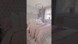 Pink and Grey Luxury Master Bedroom Decor