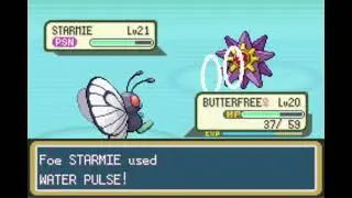 Butterfree Sweeps Misty | Pok&eacute;mon Fire Red Gym Battle (No Commentary)