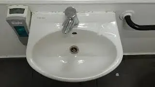 Welcome break Birchanger Armitage Shanks sink and Dyson airblade v