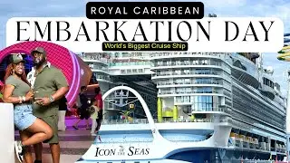 Royal Caribbean ICON OF THE SEAS Embarkation Experience (Day 1 Onboard!)